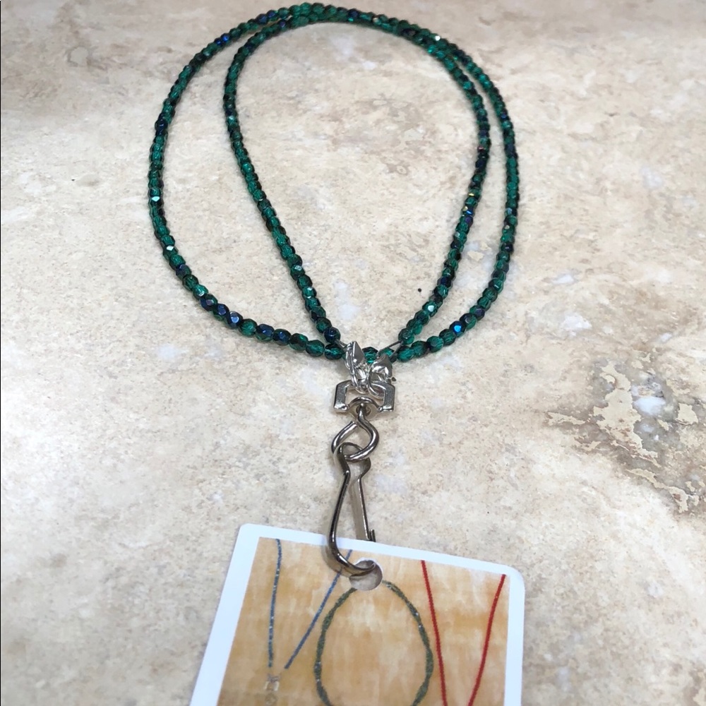 Patented Design  Convertible Necklace (Green Blue)